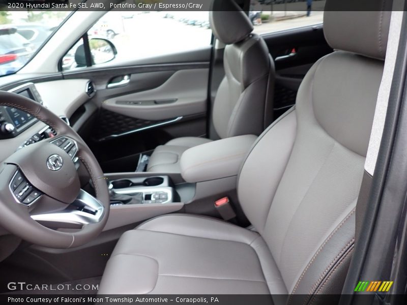 Front Seat of 2020 Santa Fe SEL AWD