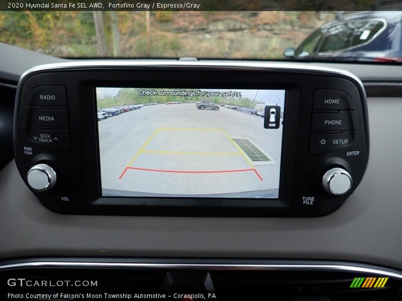 Portofino Gray / Espresso/Gray 2020 Hyundai Santa Fe SEL AWD