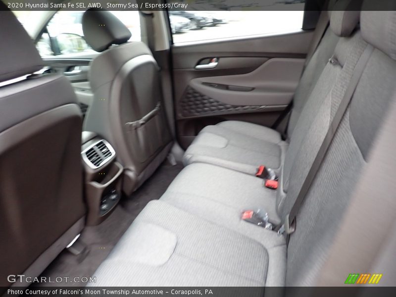 Stormy Sea / Espresso/Gray 2020 Hyundai Santa Fe SEL AWD