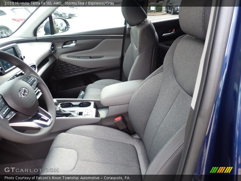 Front Seat of 2020 Santa Fe SEL AWD