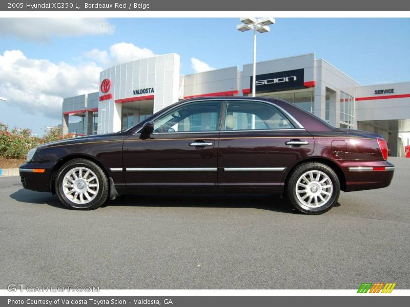 Bordeaux Red / Beige 2005 Hyundai XG350 L