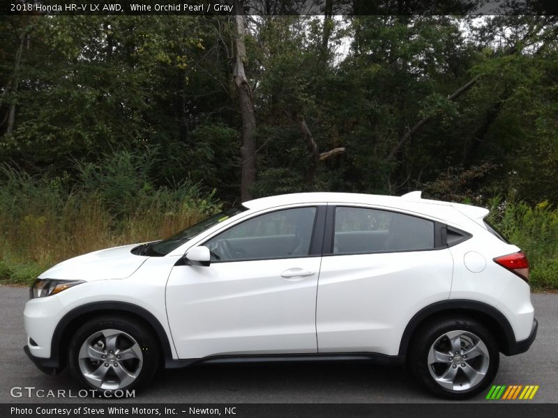 White Orchid Pearl / Gray 2018 Honda HR-V LX AWD