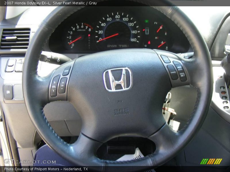 Silver Pearl Metallic / Gray 2007 Honda Odyssey EX-L