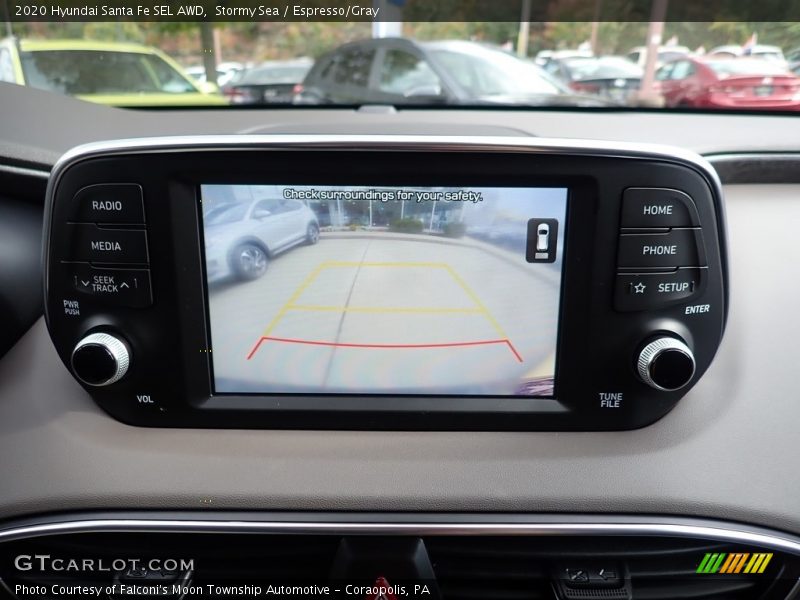Stormy Sea / Espresso/Gray 2020 Hyundai Santa Fe SEL AWD