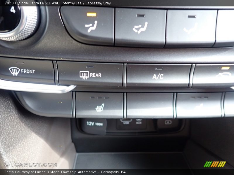Stormy Sea / Espresso/Gray 2020 Hyundai Santa Fe SEL AWD
