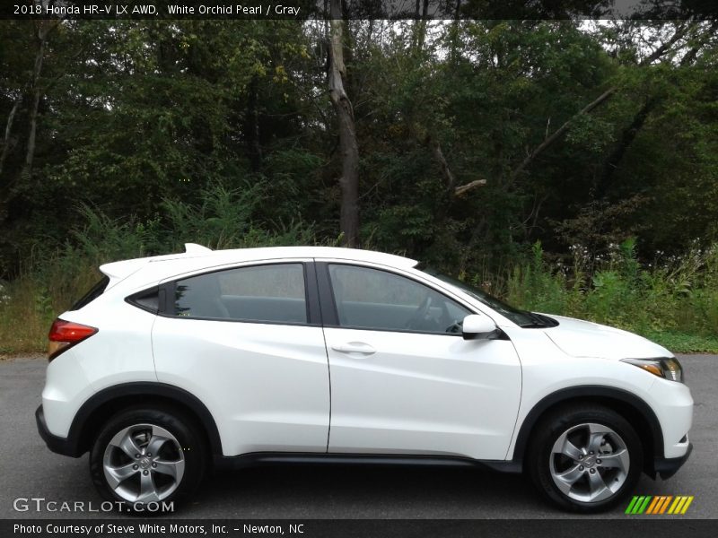 White Orchid Pearl / Gray 2018 Honda HR-V LX AWD