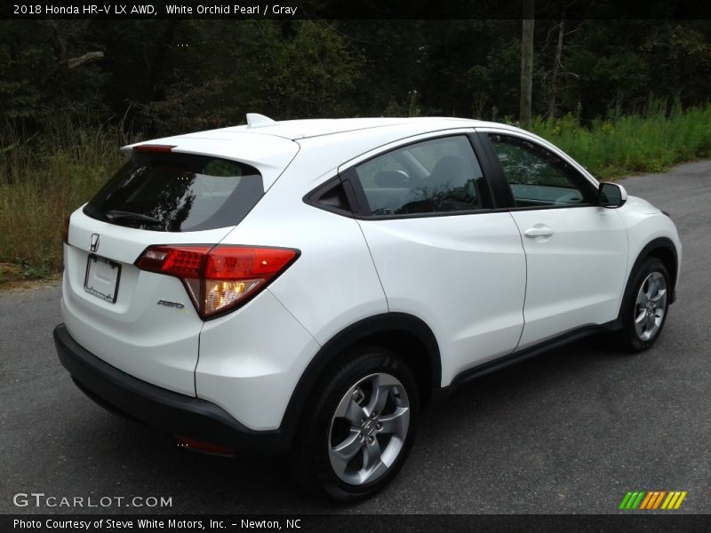 White Orchid Pearl / Gray 2018 Honda HR-V LX AWD