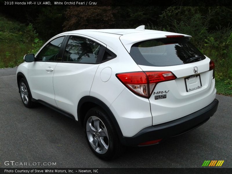 White Orchid Pearl / Gray 2018 Honda HR-V LX AWD