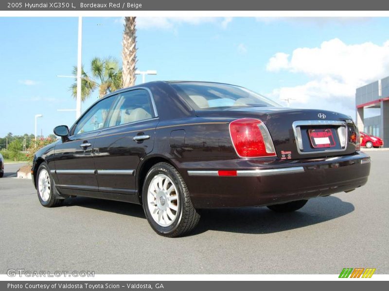 Bordeaux Red / Beige 2005 Hyundai XG350 L