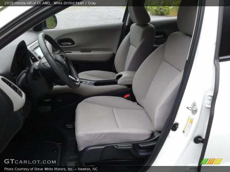 White Orchid Pearl / Gray 2018 Honda HR-V LX AWD