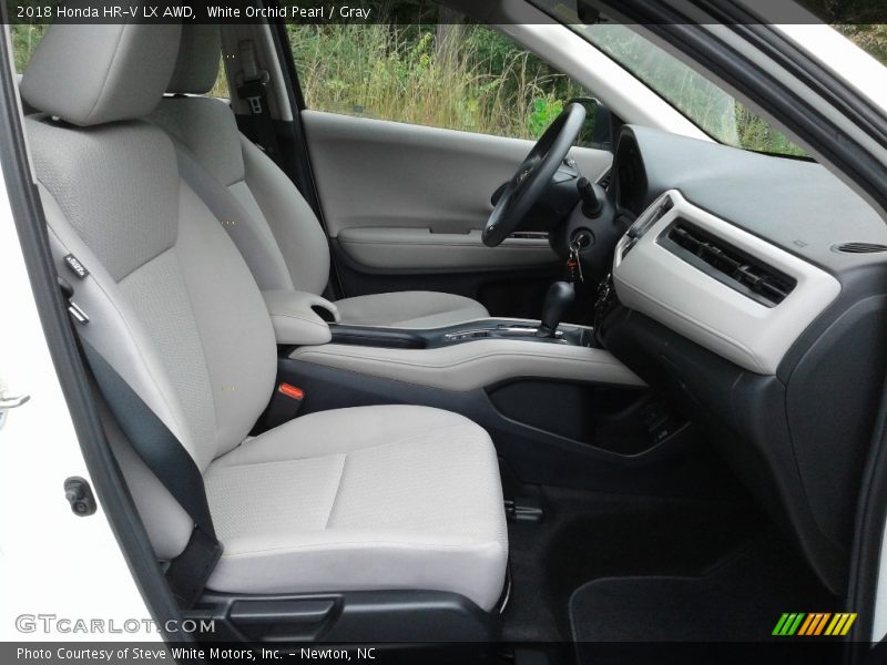 White Orchid Pearl / Gray 2018 Honda HR-V LX AWD