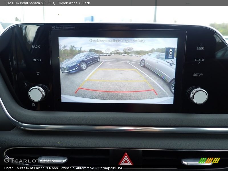 Hyper White / Black 2021 Hyundai Sonata SEL Plus