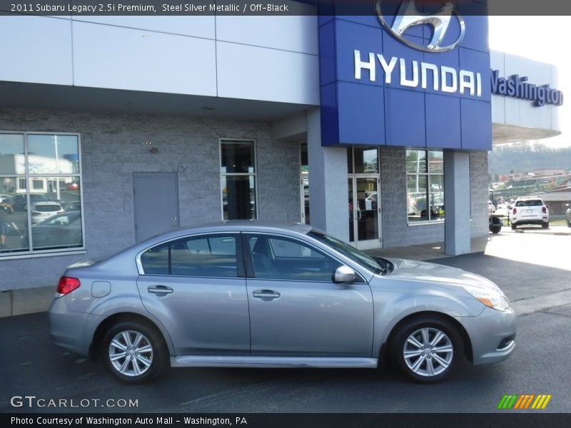 Steel Silver Metallic / Off-Black 2011 Subaru Legacy 2.5i Premium