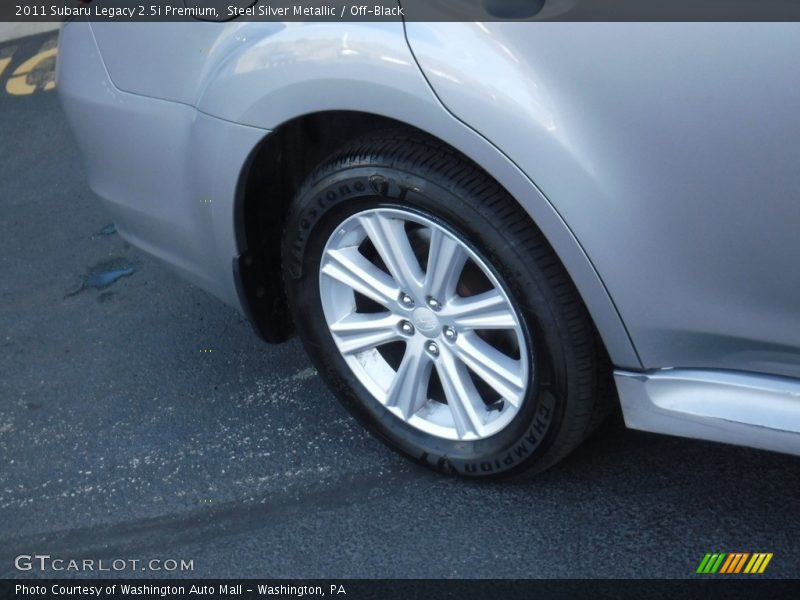 Steel Silver Metallic / Off-Black 2011 Subaru Legacy 2.5i Premium