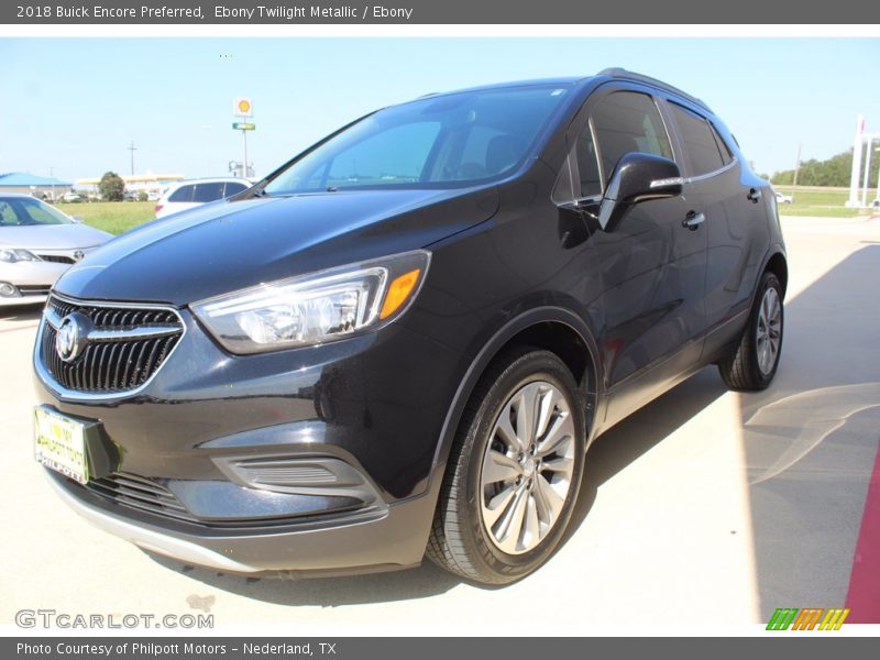 Ebony Twilight Metallic / Ebony 2018 Buick Encore Preferred