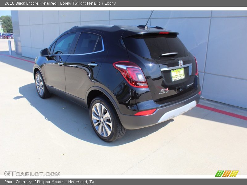 Ebony Twilight Metallic / Ebony 2018 Buick Encore Preferred