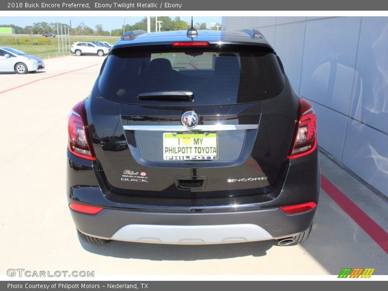 Ebony Twilight Metallic / Ebony 2018 Buick Encore Preferred