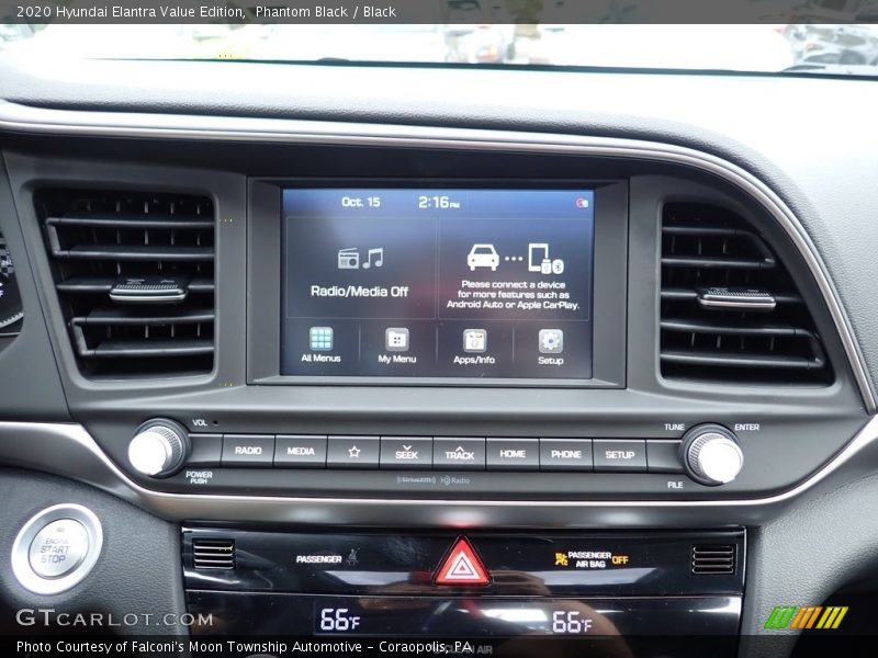 Phantom Black / Black 2020 Hyundai Elantra Value Edition