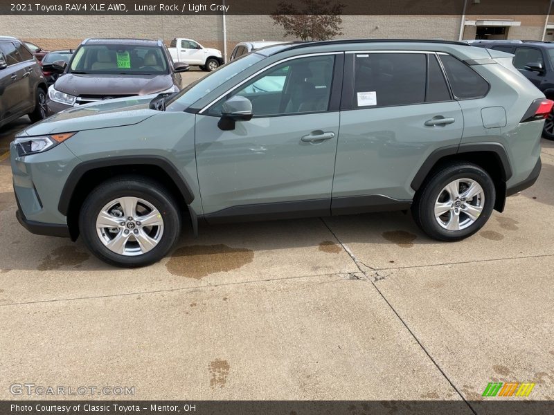 Lunar Rock / Light Gray 2021 Toyota RAV4 XLE AWD