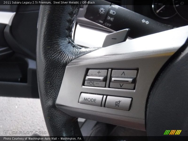 Steel Silver Metallic / Off-Black 2011 Subaru Legacy 2.5i Premium