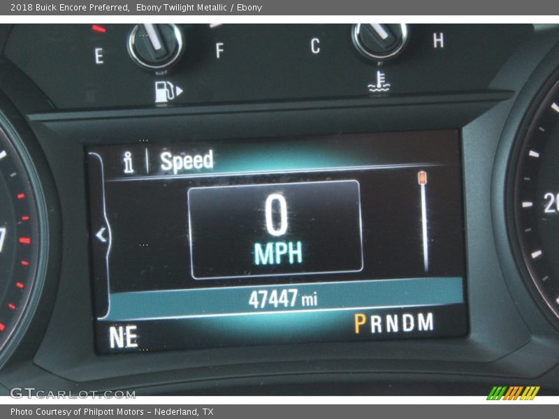 Ebony Twilight Metallic / Ebony 2018 Buick Encore Preferred