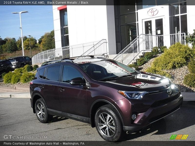 Black Current Metallic / Black 2018 Toyota RAV4 XLE AWD