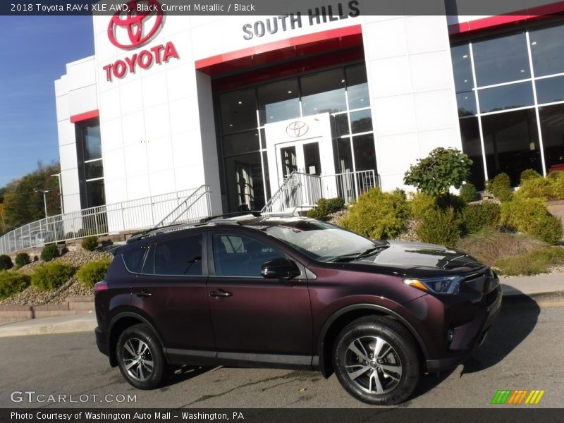 Black Current Metallic / Black 2018 Toyota RAV4 XLE AWD