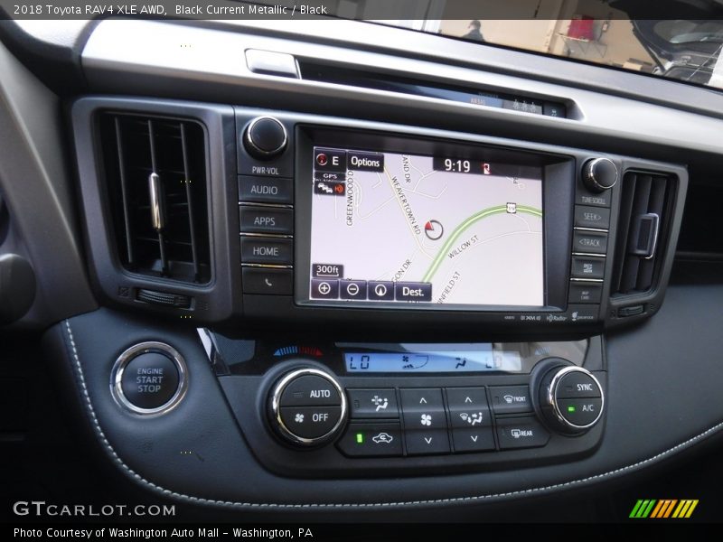 Black Current Metallic / Black 2018 Toyota RAV4 XLE AWD
