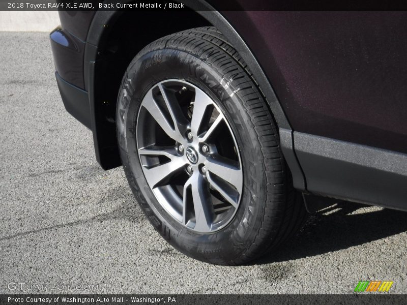 Black Current Metallic / Black 2018 Toyota RAV4 XLE AWD