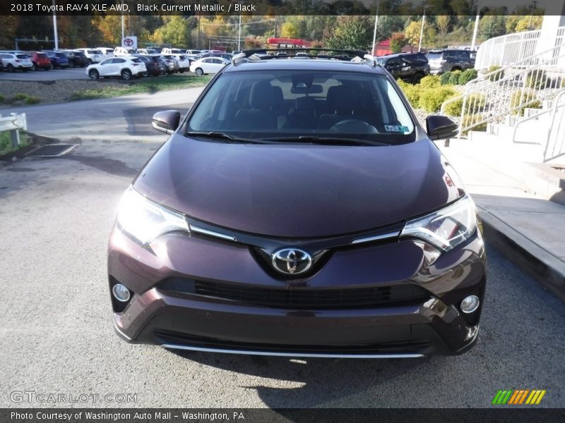 Black Current Metallic / Black 2018 Toyota RAV4 XLE AWD