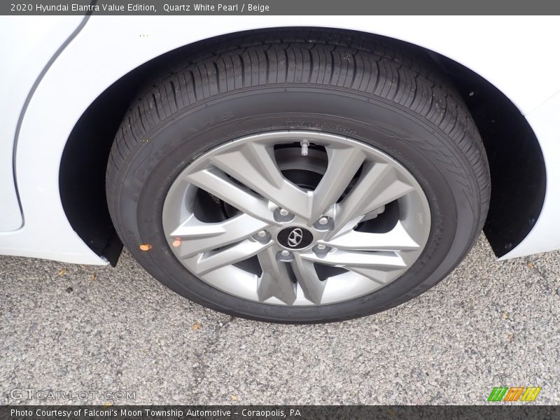 Quartz White Pearl / Beige 2020 Hyundai Elantra Value Edition