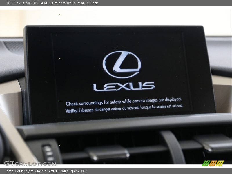 Eminent White Pearl / Black 2017 Lexus NX 200t AWD