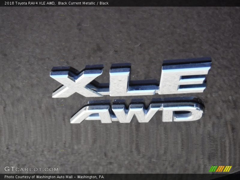 Black Current Metallic / Black 2018 Toyota RAV4 XLE AWD