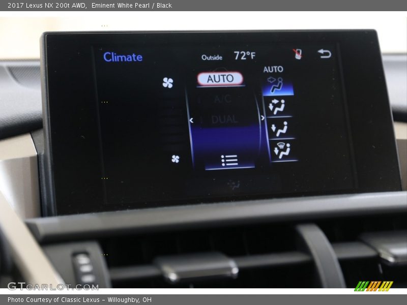 Eminent White Pearl / Black 2017 Lexus NX 200t AWD