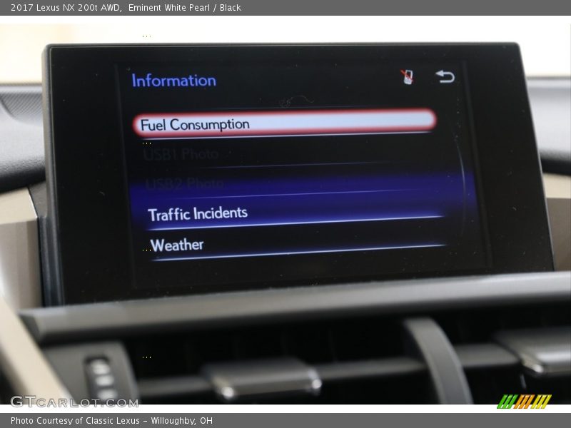 Eminent White Pearl / Black 2017 Lexus NX 200t AWD
