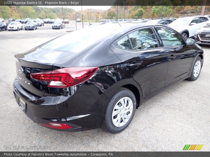 Phantom Black / Beige 2020 Hyundai Elantra SE