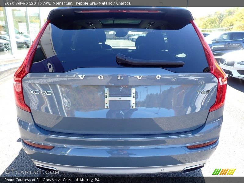 Pebble Gray Metallic / Charcoal 2020 Volvo XC90 T6 AWD Momentum