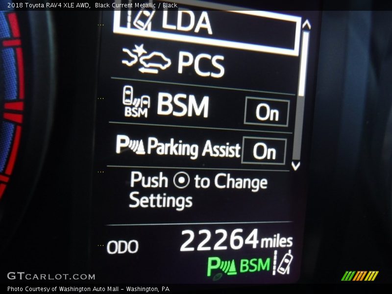 Black Current Metallic / Black 2018 Toyota RAV4 XLE AWD