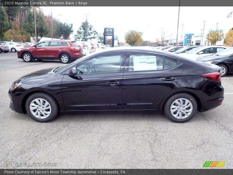 Phantom Black / Beige 2020 Hyundai Elantra SE