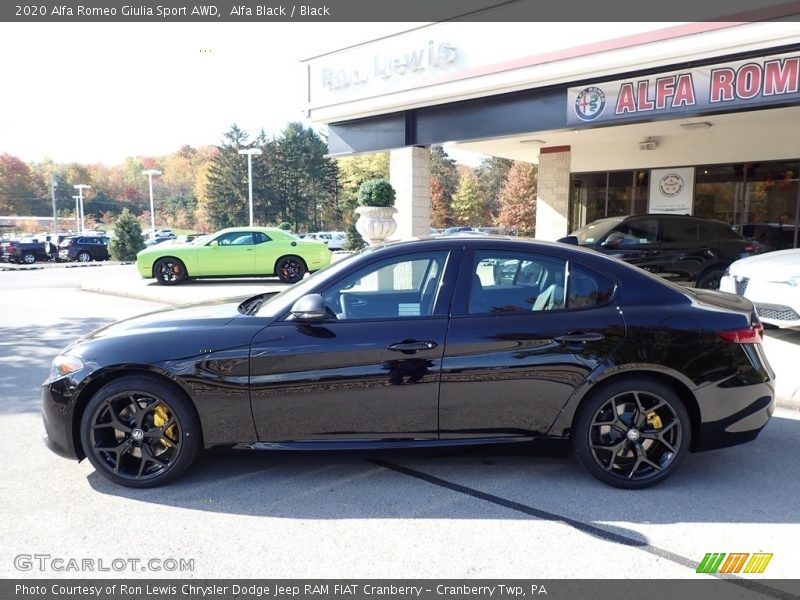 Alfa Black / Black 2020 Alfa Romeo Giulia Sport AWD