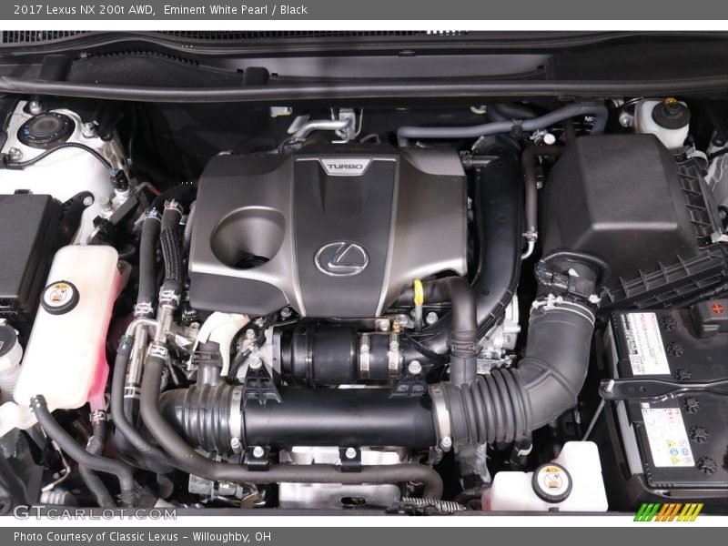 Eminent White Pearl / Black 2017 Lexus NX 200t AWD