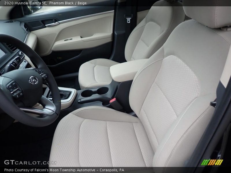 Phantom Black / Beige 2020 Hyundai Elantra SE