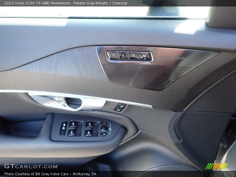 Pebble Gray Metallic / Charcoal 2020 Volvo XC90 T6 AWD Momentum