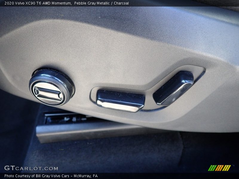 Pebble Gray Metallic / Charcoal 2020 Volvo XC90 T6 AWD Momentum