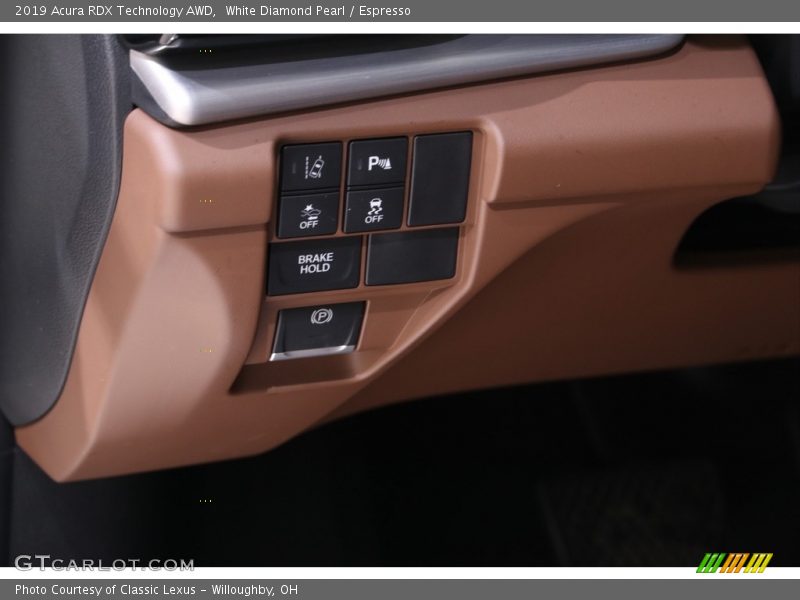 White Diamond Pearl / Espresso 2019 Acura RDX Technology AWD
