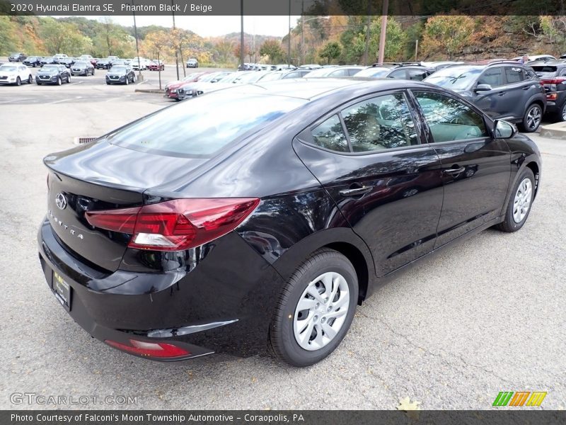 Phantom Black / Beige 2020 Hyundai Elantra SE
