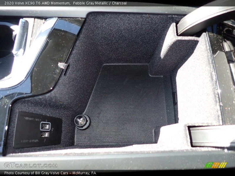 Pebble Gray Metallic / Charcoal 2020 Volvo XC90 T6 AWD Momentum