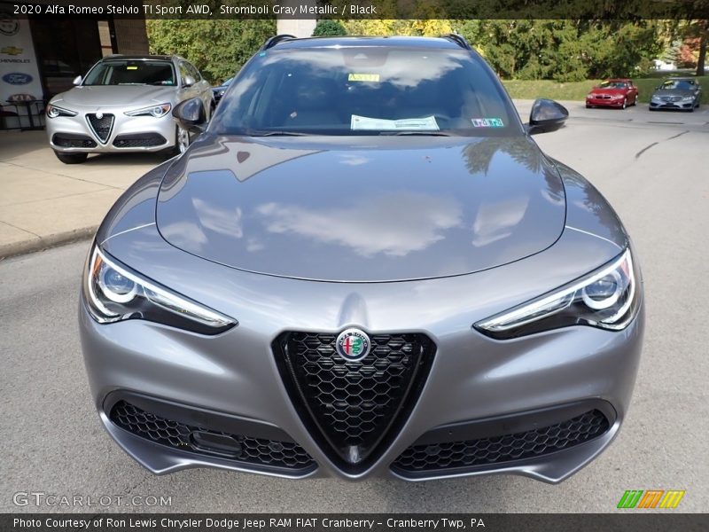 Stromboli Gray Metallic / Black 2020 Alfa Romeo Stelvio TI Sport AWD