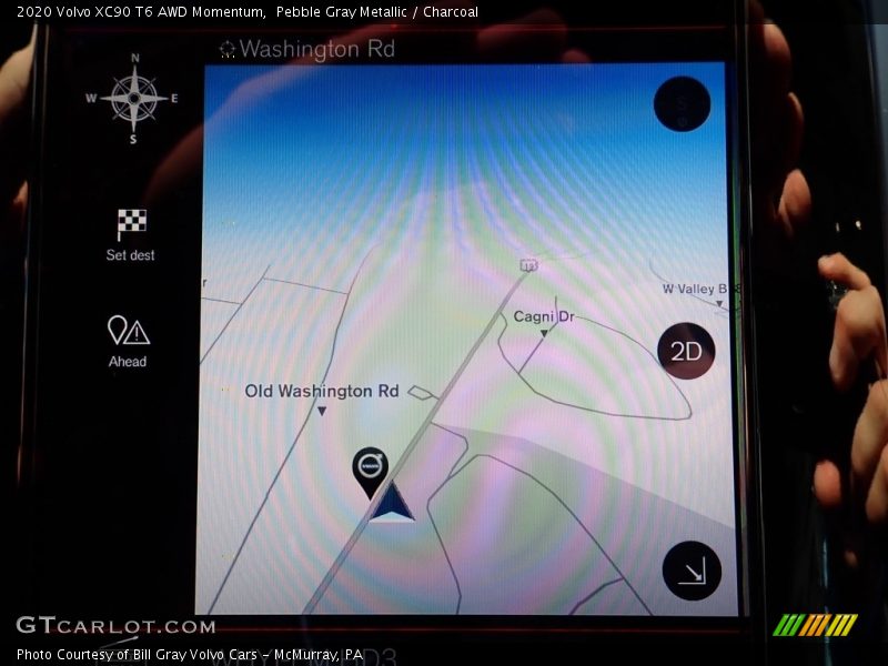 Pebble Gray Metallic / Charcoal 2020 Volvo XC90 T6 AWD Momentum