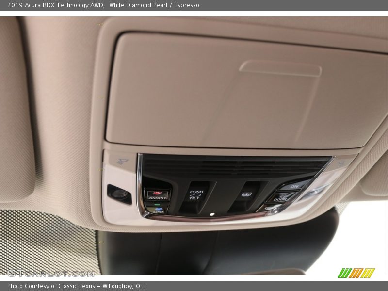 White Diamond Pearl / Espresso 2019 Acura RDX Technology AWD